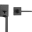 Set manijas puerta Casey negro mate resistente