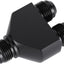 Adaptador conector 10AN aluminio negro doble