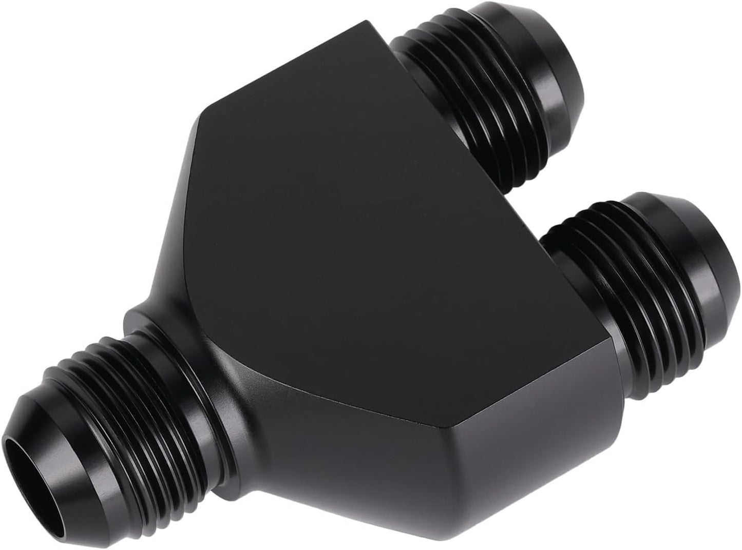 Adaptador conector 10AN aluminio negro doble