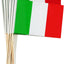 Banderas Italia poste madera 12 pzas