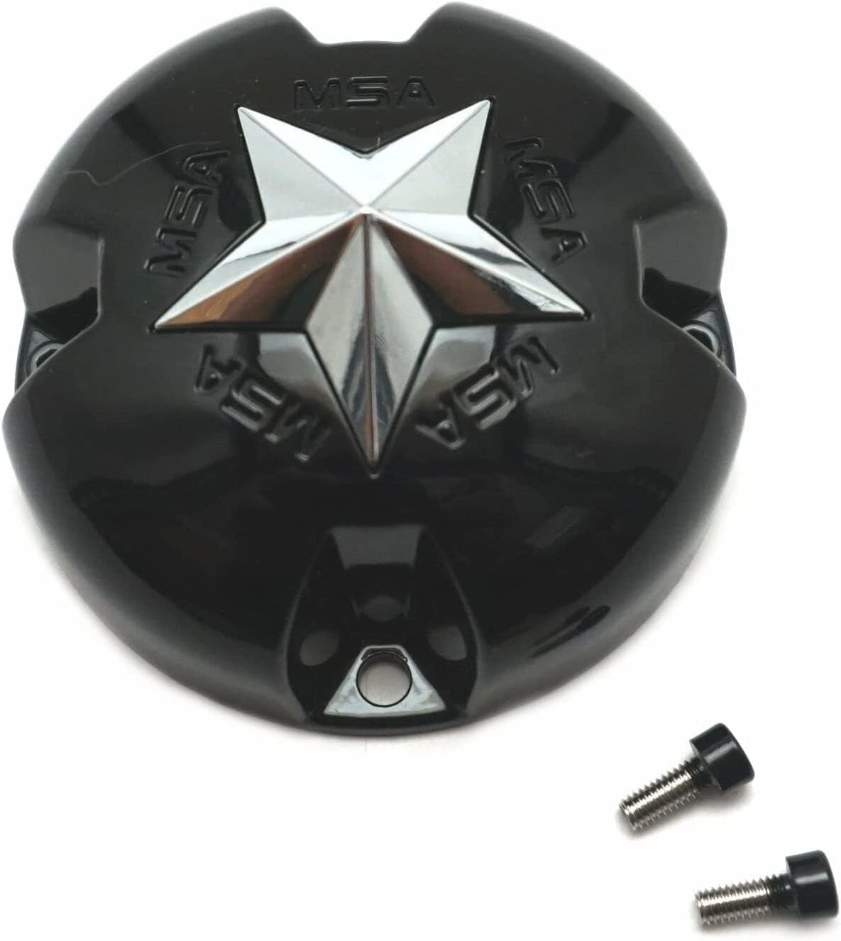 4 Tapacubos Rueda Negro Brillante 3.25" Diámetro
