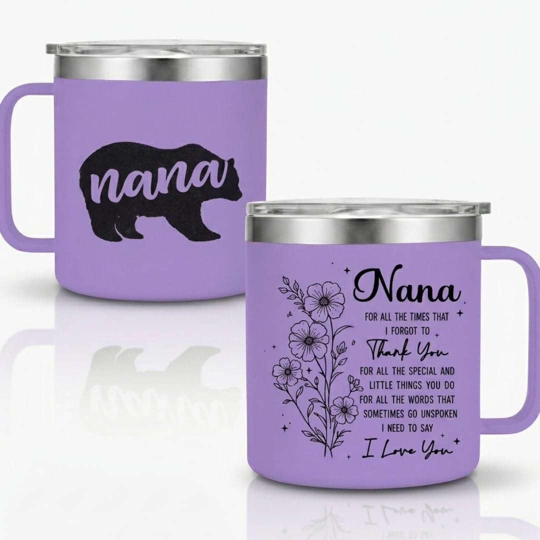 Taza acero inox 14oz regalo para abuela