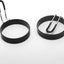 Molde anillos huevo 3.5pulg asa plástico para magdalenas camping