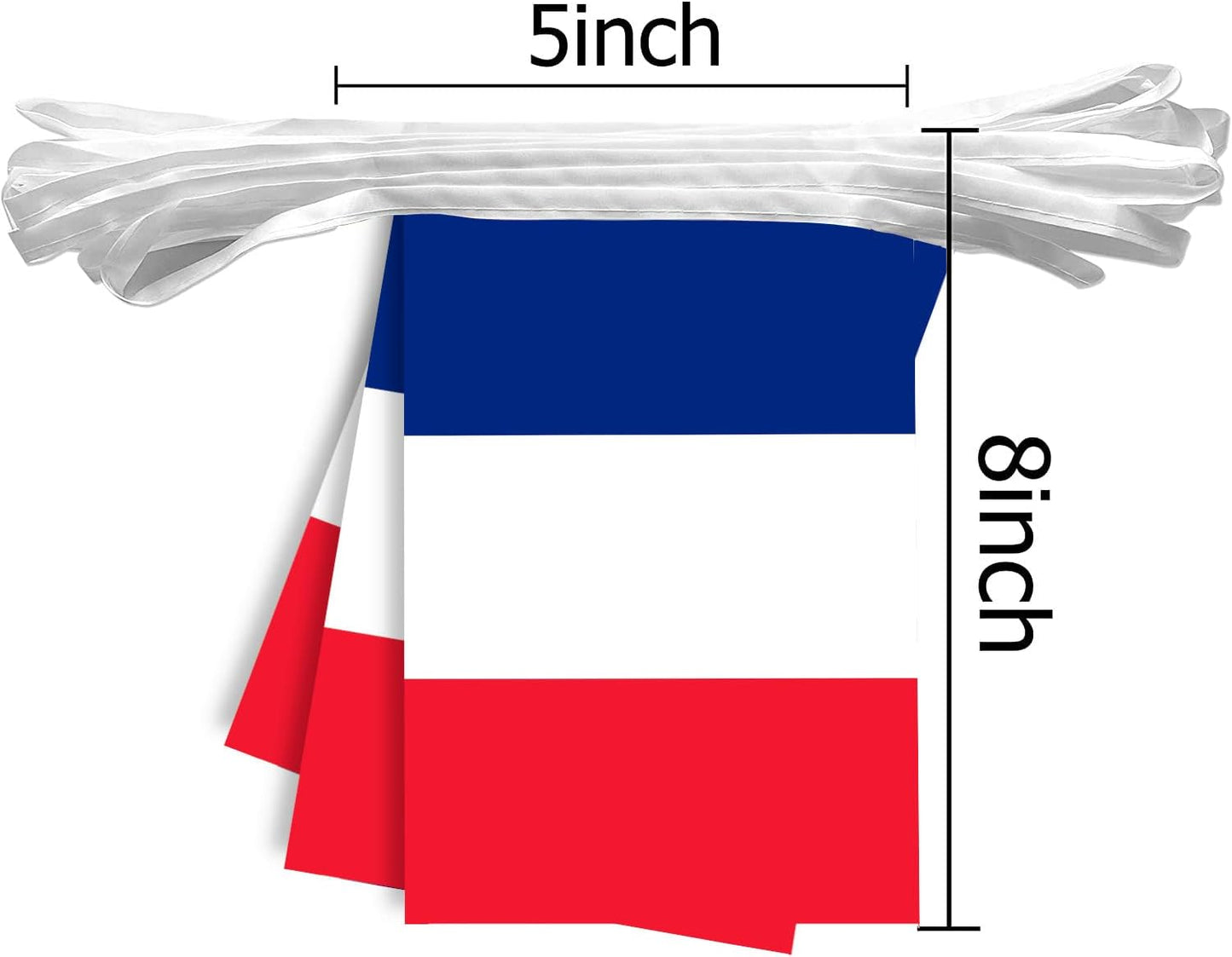 30 Banderines Francia 32ft Pancarta Decorativa