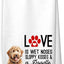 Toalla cocina gofre con texto 'love is wet noses' regalo perros