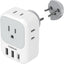 Adaptador corriente EE.UU. a Israel con 4 tomas y 3 USB