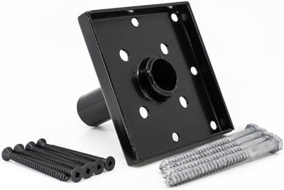 Kit 4x4 sujetadores negros galvanizados