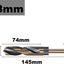 Broca helicoidal vástago reducido 0.709pulg acero inox