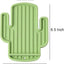 Cucharas silicona cocina sin BPA soporte cuchara cactus verde