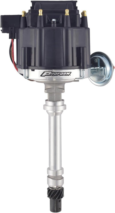 Distribuidor HEI acero engranaje tapa negra Chevy V8