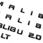 Set emblemas placa puerta 2.0T comp Malibu LT2025 negro