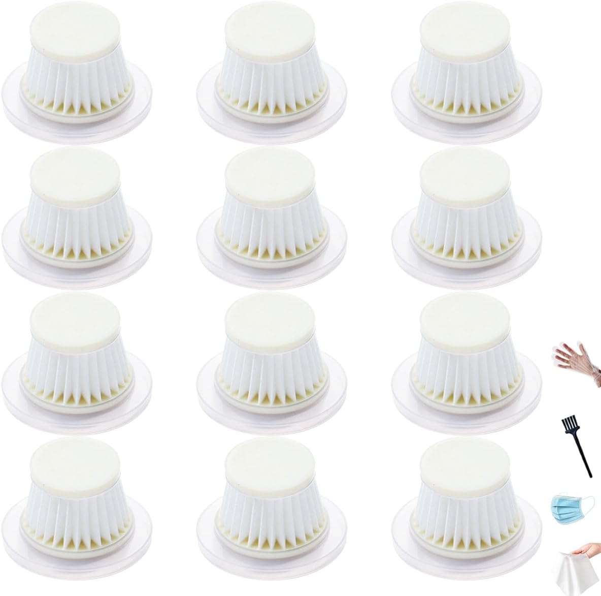 12 Filtros HEPA Repuesto Aspiradora Duck Vac Lavables