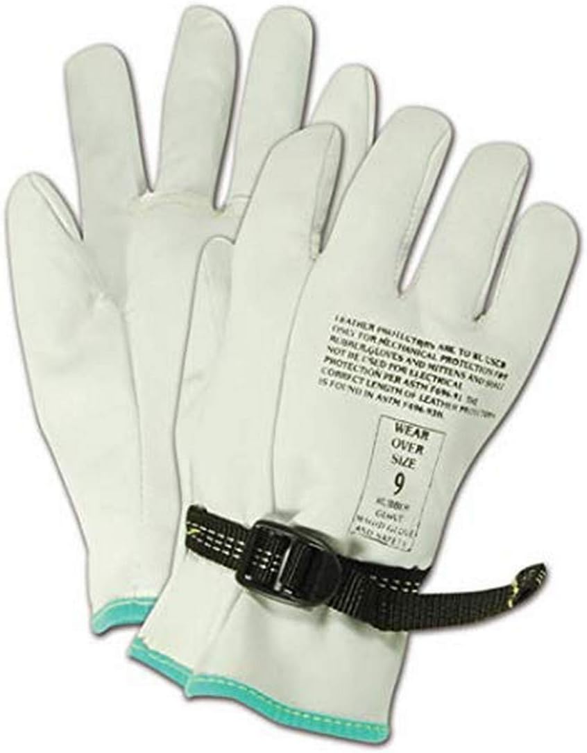 Guantes cuero protectores talla 10/XL 9.5pulg