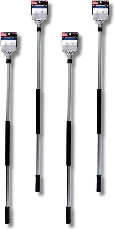 Rascador suelo mango largo acero doble borde 4pulg pack 4
