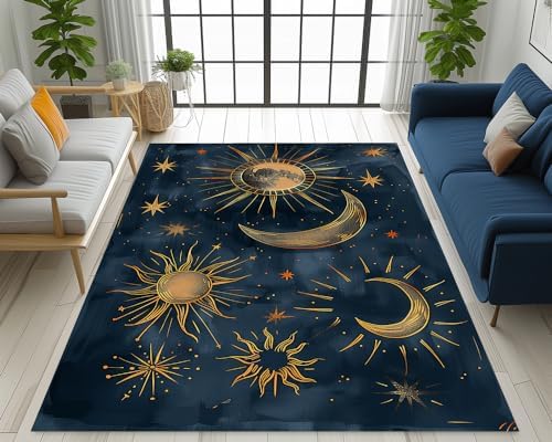 Alfombra estrellas luna cielo nocturno dormitorio sala