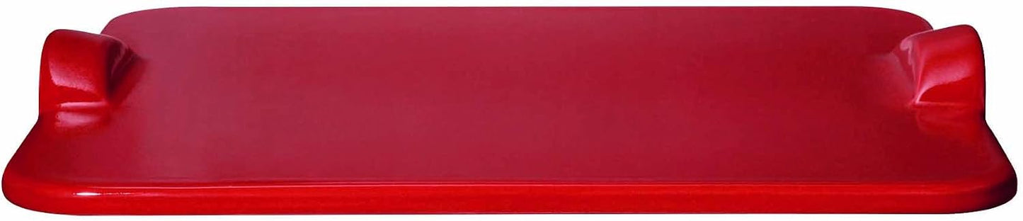Parrilla rectangular para pizza 19.6x14pulg borgoña