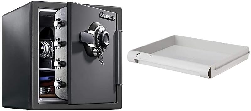 Caja fuerte acero ignífuga impermeable con estante