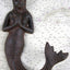 Gancho hierro fundido sirena rezando