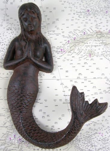 Gancho hierro fundido sirena rezando