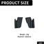 Protectores laterales para gafas de silicona negra