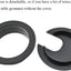 2 Pzas Organizador Cables Plástico ABS Negro 2pulg