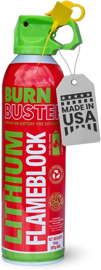Gel supresor incendios batería 14oz no tóxico USA