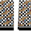 Juego de 2 paños de cocina XCHI 18 x 26 pulgadas color blanco y negro a cuadros
