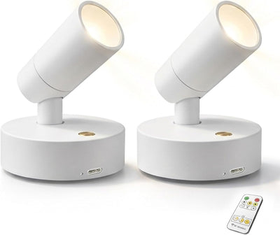 2 Luces magnéticas recargables con control remoto y táctil