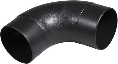 Codo 90 grados plástico ABS colector polvo negro