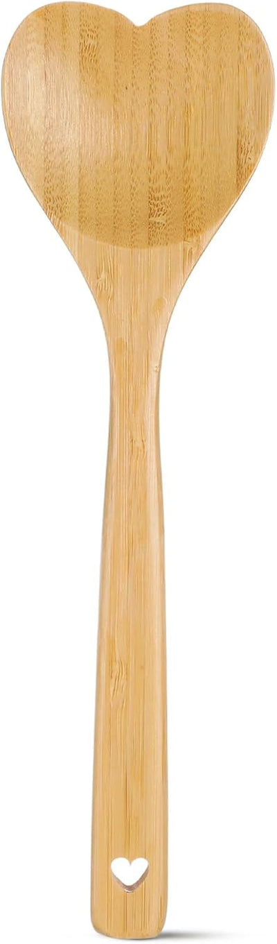Cuchara madera corazón cucharas bambú cocina