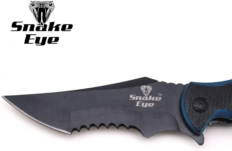 Cuchillo bolsillo plegable dos tonos apertura una mano