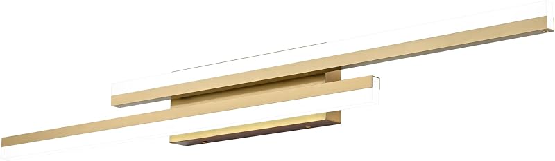 Lámpara LED dorada tocador baño 40" 6660K