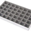 Bandeja apilable cuero sintético 40 compartimentos set