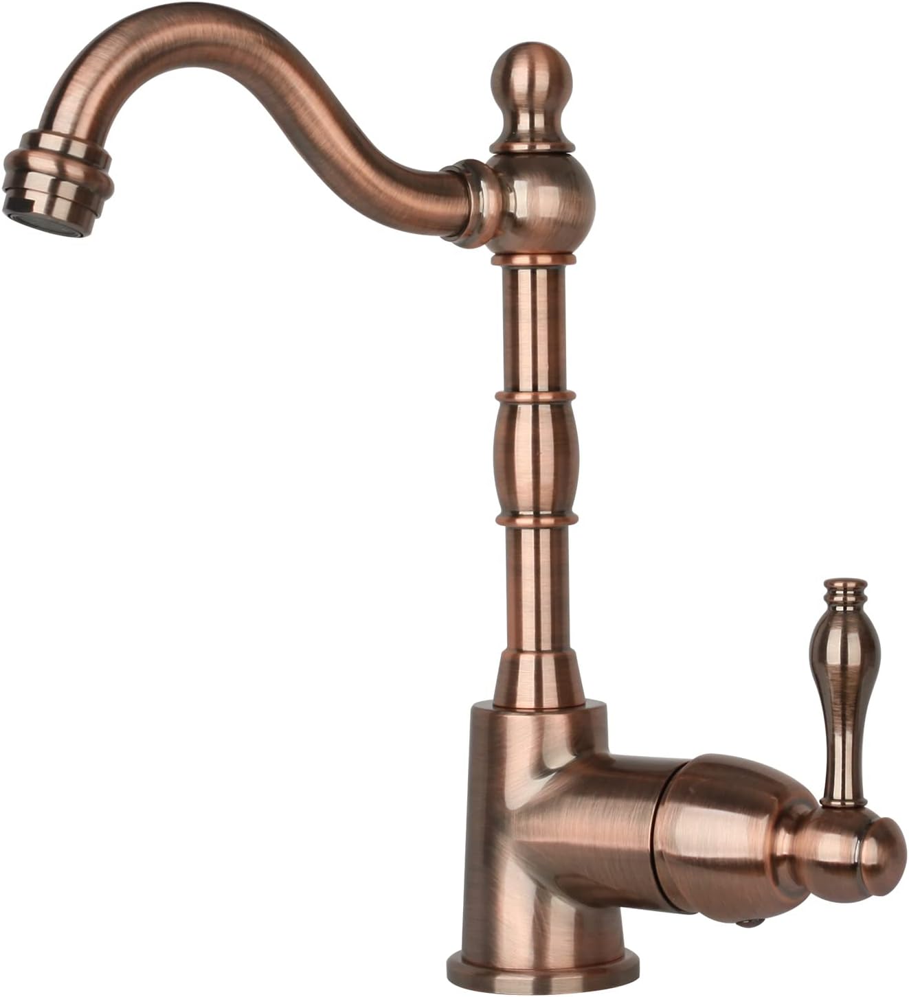 Grifo cocina manija cobre antiguo