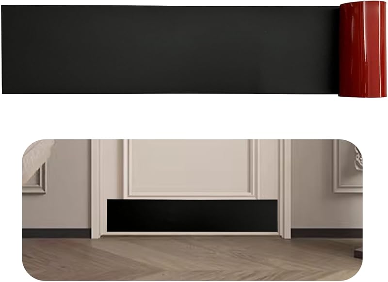 Placa silicona autoadhesiva para puerta 6x28pulg color negro