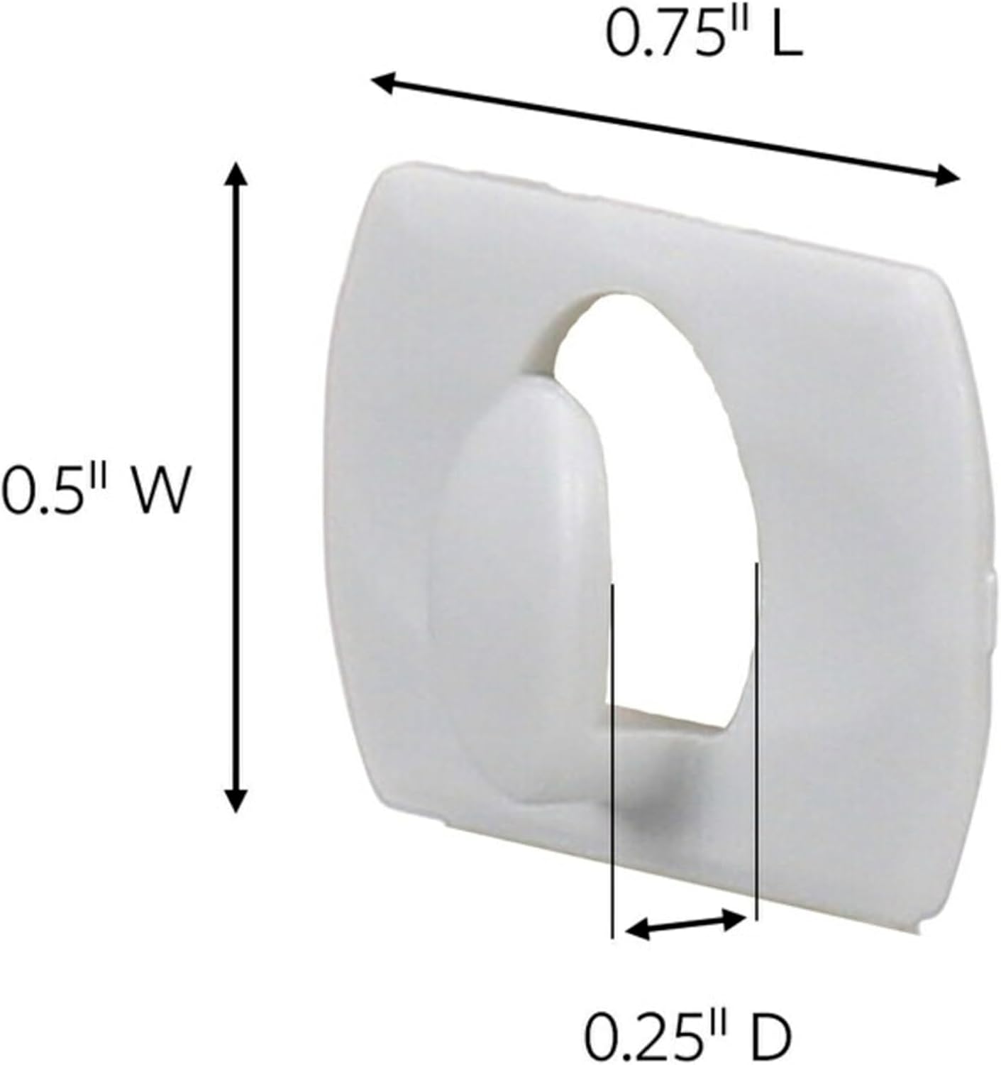 Clips decoración blanco 40 pzas 48 tiras sin daños