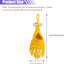 Canasta colgante coche tejida crochet amarillo