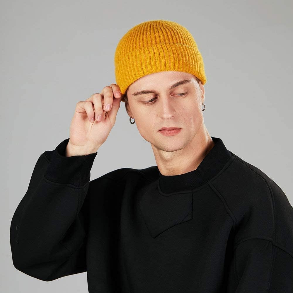 4 Pzas Gorro Lana Pescador Hombre Invierno Cálido