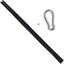 Cinta luto negra 5ft con gancho resorte para bandera