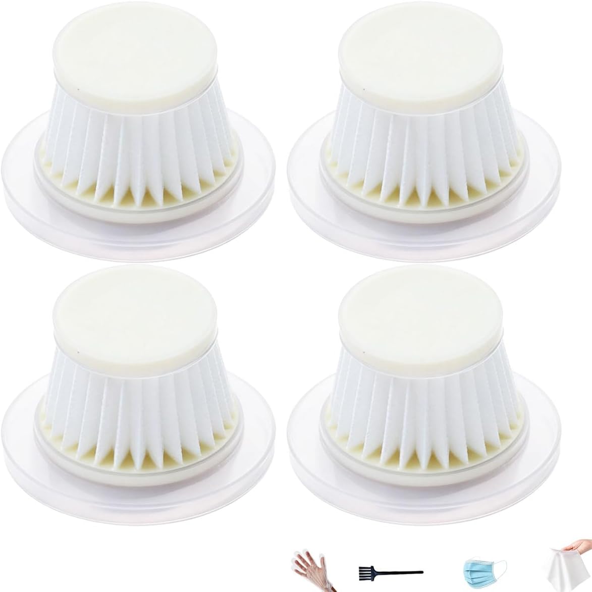 4 Filtros HEPA Repuesto Aspiradora Duck Vac Lavables Reutilizables