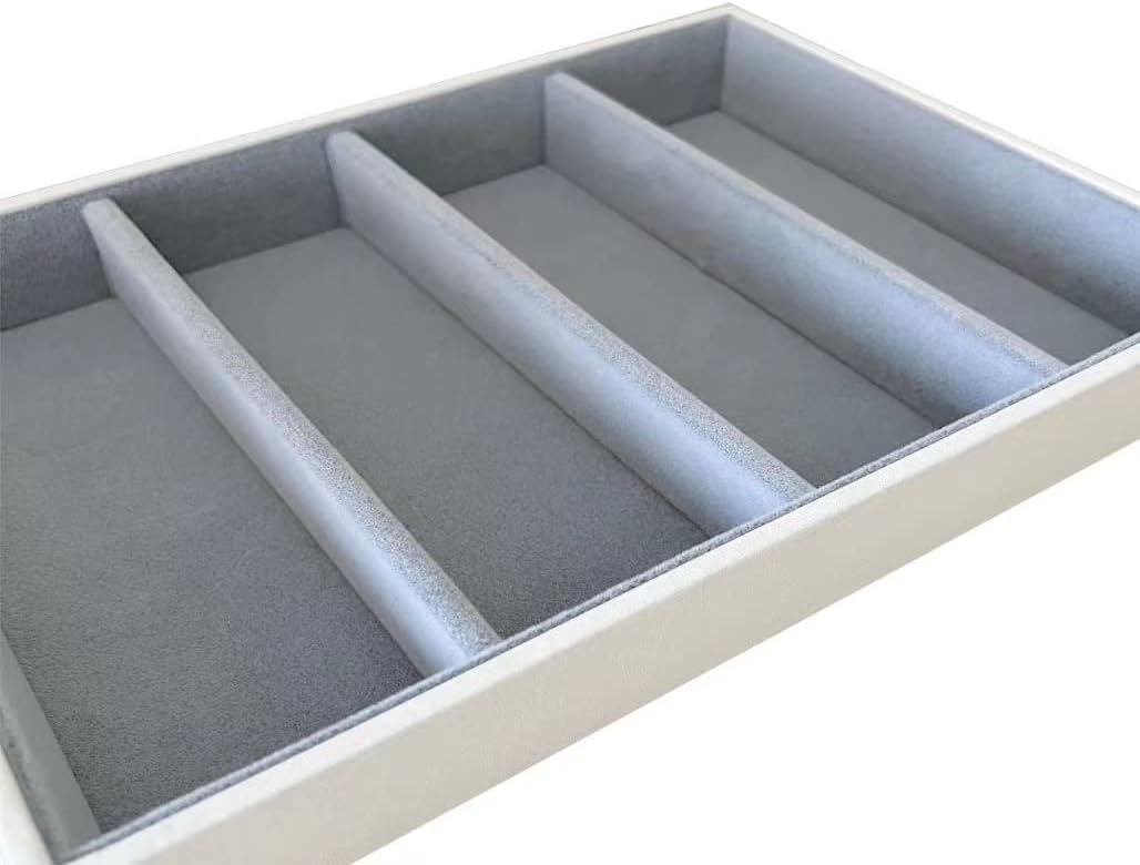 Bandeja organizadora gafas piel sintética terciopelo