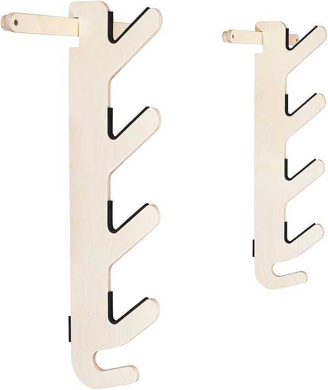 Estante esquí madera abedul para 3 o 4 pares