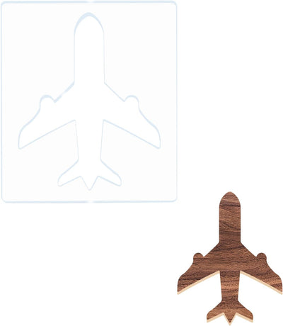 Plantilla avión acrílica 5.9x6.7pulg reutilizable