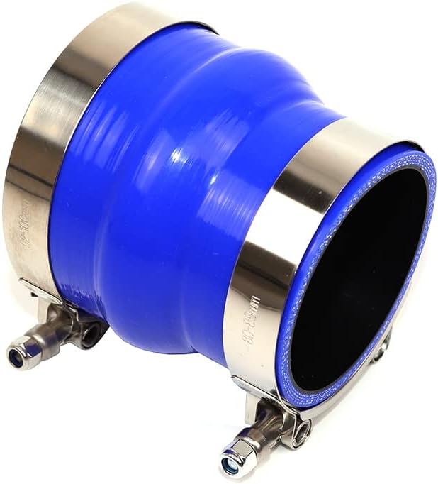 Acoplador reducción 2.5-3.5" silicona 4" acero inox
