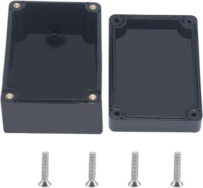 Caja conexiones impermeable IP67 ABS negro 3.9x2.7x2pulg