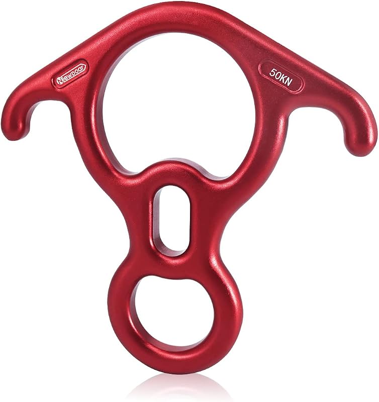 Dispositivo sujeción 8 descensores orejas curvadas escalada roca