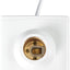 Soporte lámpara enchufable E27/E26 con interruptor blanco