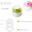 2 Soportes Q-Tips Algodón Decoración Mesa