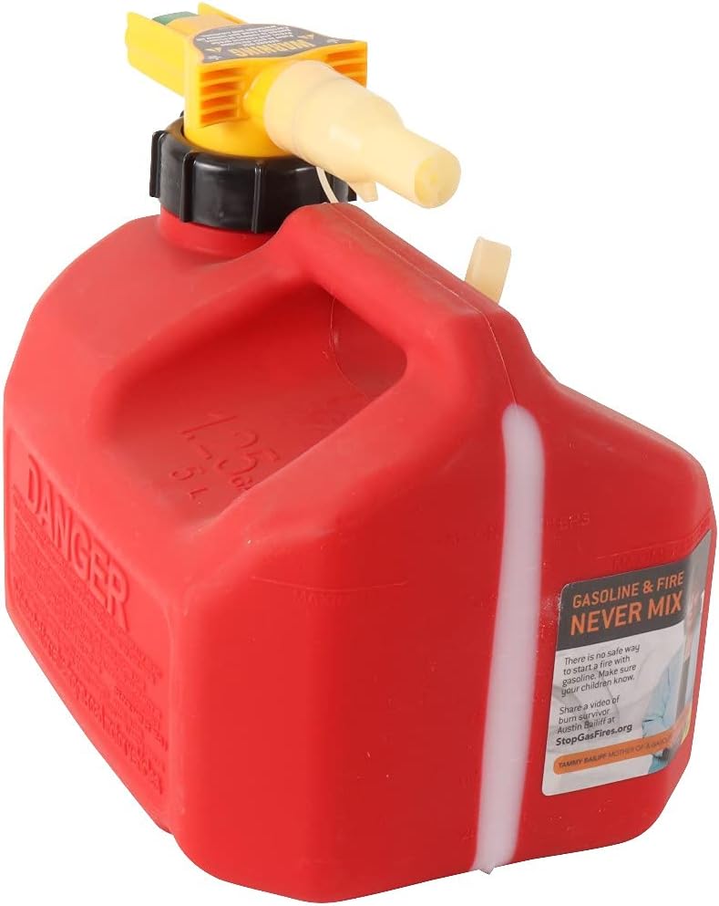 Bidón gasolina 1.25gal no derrame amarillo