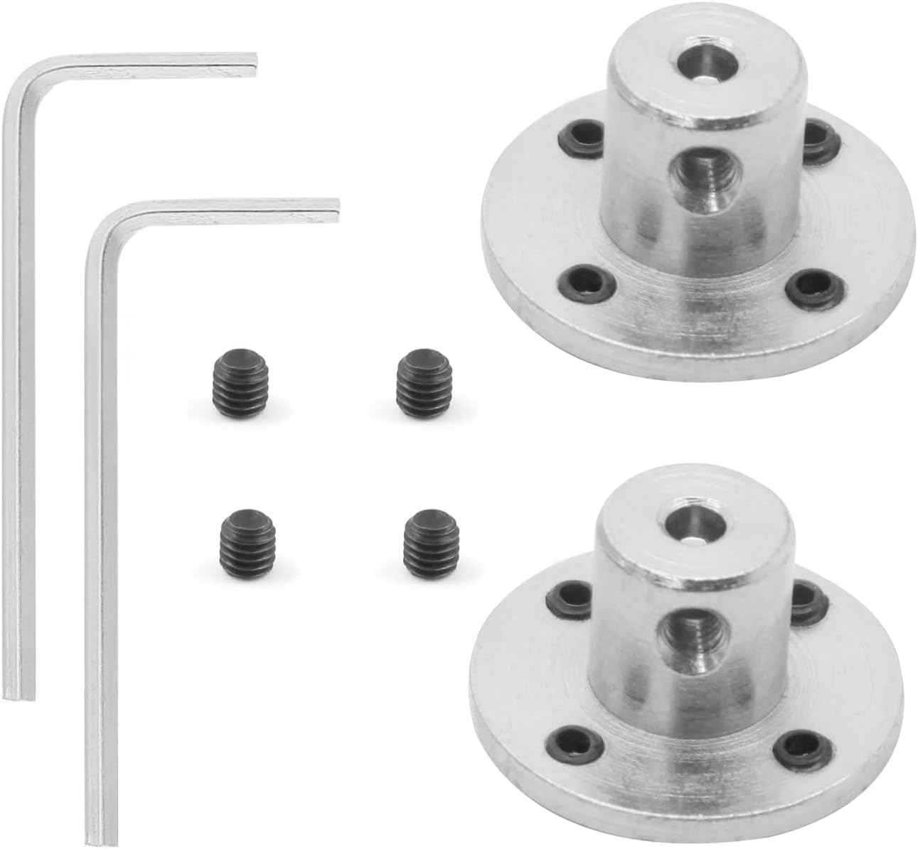 4 Unid Acoplamiento Eje Brida 5mm Soporte Motor